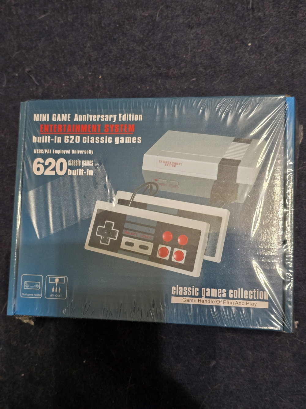 Classic Retro Mini Game Console - Gray